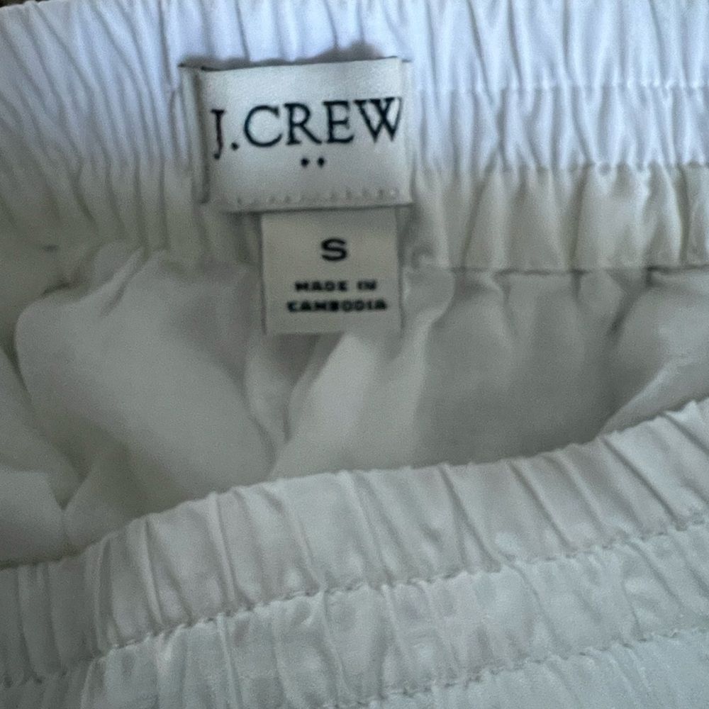 J.Crew Elegant White Eyelet Skirt With Pockets Fully Lined Cotton  in Size S - Picture 7 of 9